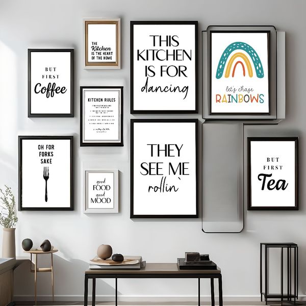 3 pieces Wooden Framed Canvas Poster Simple and funny quote art, rainbow poster, Creative Waterproof Canvas Posters, Bedroom, Office
3 pieces Wooden Framed Canvas Poster Simple and funny quote art, rainbow poster, Creative Waterproof Canvas Posters, Bedroom, Office