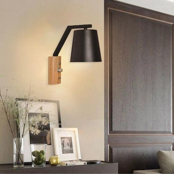 Lamps Wall Modern LED Lamp With Switch Solid Wood Simple Bedside Living Room Hallway Study Interior Decorative Lighting
Lamps Wall Modern LED Lamp With Switch Solid Wood Simple Bedside Living Room Hallway Study Interior Decorative Lighting