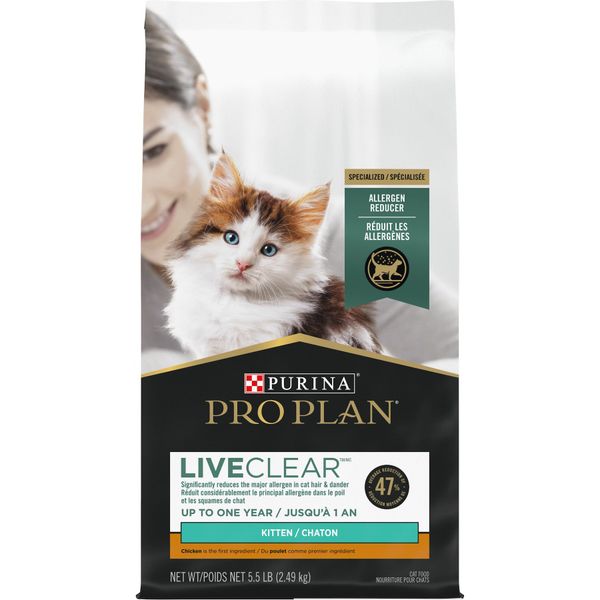 Purina Pro Plan LiveClear Kitten Chicken & Rice Formula Dry Cat Food