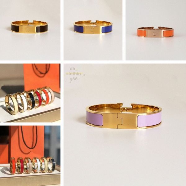 Gold Womens Heermess Bracelet Classic Designer Bracelet Enamel Gold Plated Letter Charms Luxury 316L Titanium Steel Mens and Women's Bracelet
Gold Womens Heermess Bracelet Classic Designer Bracelet Enamel Gold Plated Letter Charms Luxury 316L Titanium Steel Mens and Women's Bracelet