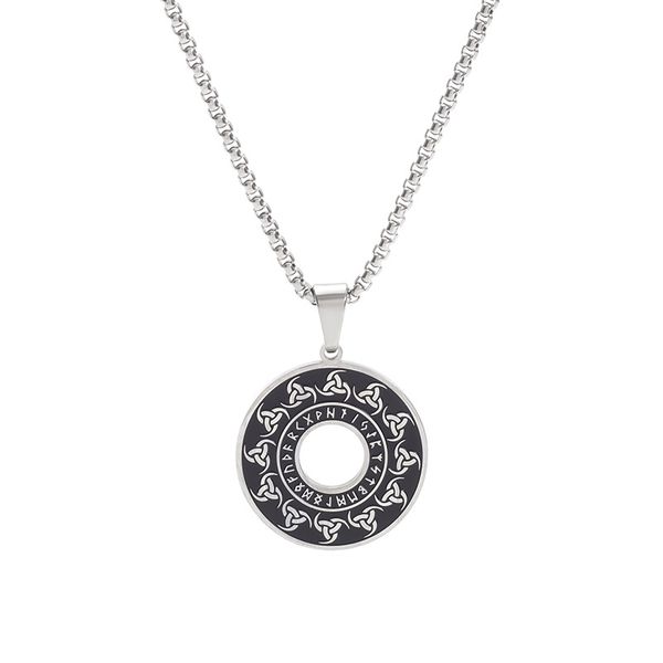 Nordic Viking Triangular Wheel Viking Text Men's Titanium Steel Double-sided Pendant Foreign Trade Jewelry
Nordic Viking Triangular Wheel Viking Text Men's Titanium Steel Double-sided Pendant Foreign Trade Jewelry