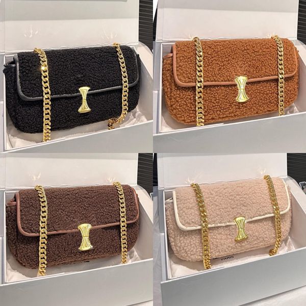 Designer Bag Womens handbag berber Fleece gold chain classic flap shoulder crossbody bag designer Underarm bag winter Plush bag, Pink
Designer Bag Womens handbag berber Fleece gold chain classic flap shoulder crossbody bag designer Underarm bag winter Plush bag, Pink