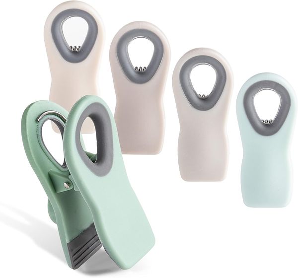 COOK WITH COLOR 5 Pc Chip Bag Clips- Kitchen Clips, Magnetic Chip Clips for Bags, Food Bag Clips with Airtight Seal (Mint and Grey)
COOK WITH COLOR 5 Pc Chip Bag Clips- Kitchen Clips, Magnetic Chip Clips for Bags, Food Bag Clips with Airtight Seal (Mint and Grey)