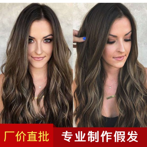 Amazon's New Wig Split Gradient Long Curly Women's Big Wave Cross Border European and American Wig Stock Rose Net
Amazon's New Wig Split Gradient Long Curly Women's Big Wave Cross Border European and American Wig Stock Rose Net