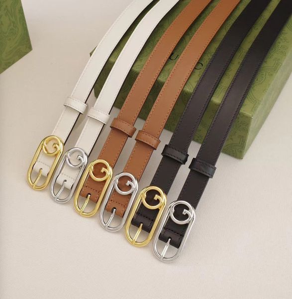 

Womens Designer Belt Genuine Leather Belts for Women Width 2.0cm Square Needle Buckle Narrow Style Classic Ladies Waistband High Quality 90-125cm Length, C1