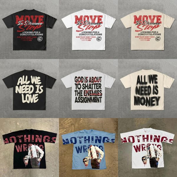 Men' T-shirt Letter Graphic Print Summer Quality Cotton Tee Men and Women High Street Vintage Short Sleeve Y2k Shirts, Dark grey
Men' T-shirt Letter Graphic Print Summer Quality Cotton Tee Men and Women High Street Vintage Short Sleeve Y2k Shirts, Dark grey
