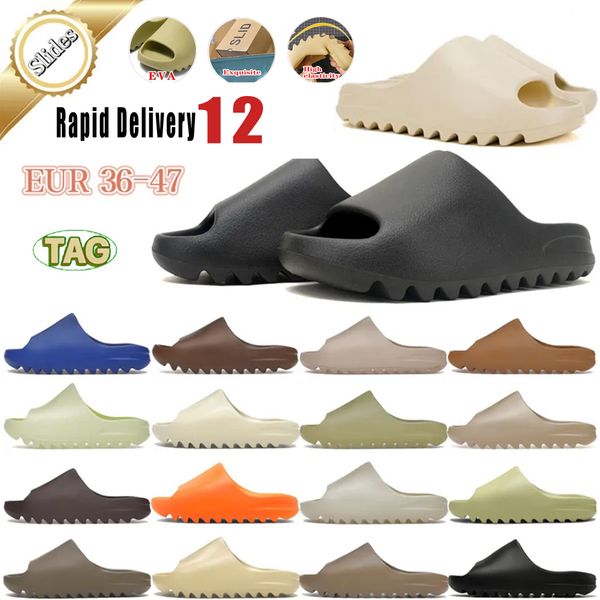 

Slides Sandals Designer Slipper Men Women Slippers Core Earth Brown Bone Black Orange Soot Outdoor Fashion Slide Mens Womens Sandal, Pink