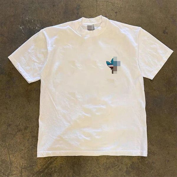 Men and women with the same printed round neck cotton short-sleeved T-shirt versatile student couple summer clothing, White
Men and women with the same printed round neck cotton short-sleeved T-shirt versatile student couple summer clothing, White