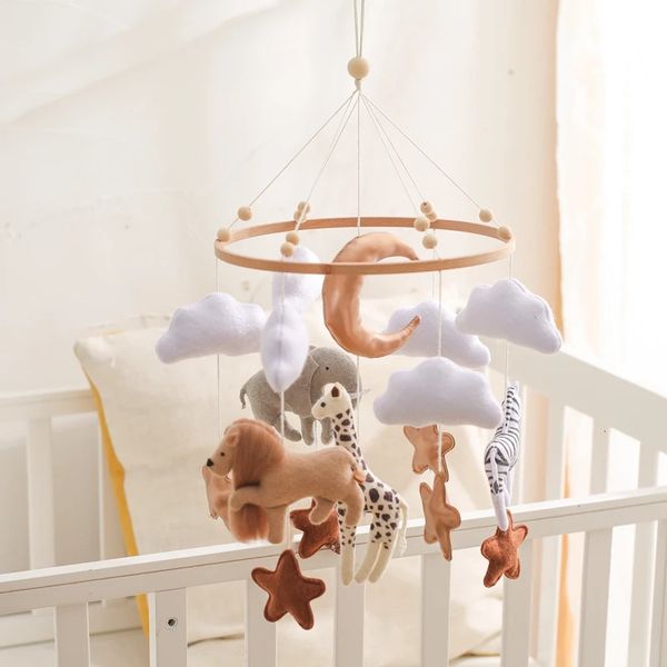 Crib Mobile Bed Bell Wooden Baby Rattles Soft Felt Cartoon Animal born Music Box Hanging Toy Bracket Gifts 240415
Crib Mobile Bed Bell Wooden Baby Rattles Soft Felt Cartoon Animal born Music Box Hanging Toy Bracket Gifts 240415