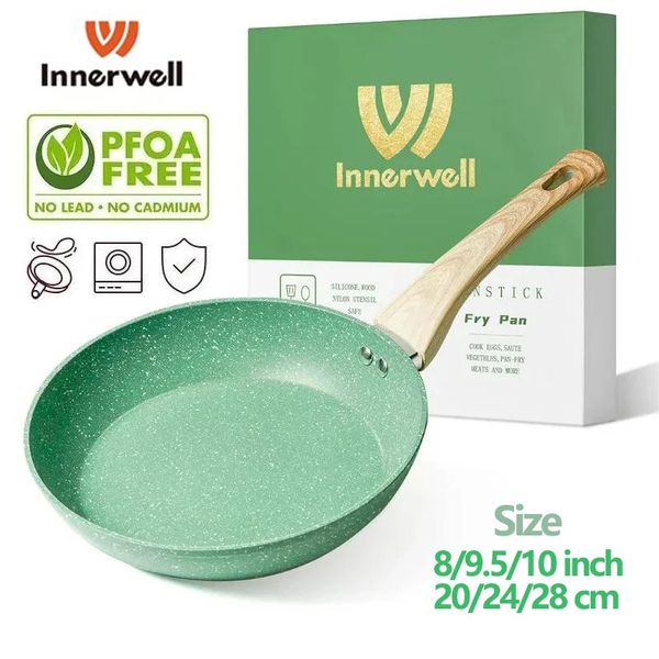 Innerwell Home Kitchen 89511 Inch Nonstick Frying Pan Skillet Egg Pot Non Toxic Healthy Stone Cookware Compatible All Stoves 240415
Innerwell Home Kitchen 89511 Inch Nonstick Frying Pan Skillet Egg Pot Non Toxic Healthy Stone Cookware Compatible All Stoves 240415