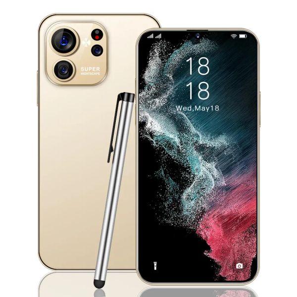 S23Ultra Original Smartphone 6.3 Inch HD Full Screen Face ID 2GB+16GB Mobile Phones Global Version 4G Cell Phone, Gold
S23Ultra Original Smartphone 6.3 Inch HD Full Screen Face ID 2GB+16GB Mobile Phones Global Version 4G Cell Phone, Gold