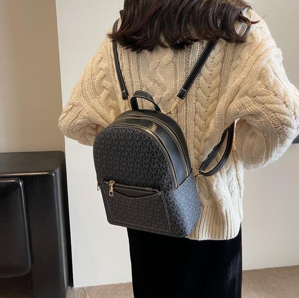 Outlet factory womens shoulder bag classic atmospheric letter printing retro handbag double zipper leisure backpack college wind contrast leather backpack 601#, Chocolate
Outlet factory womens shoulder bag classic atmospheric letter printing retro handbag double zipper leisure backpack college wind contrast leather backpack 601#, Chocolate
