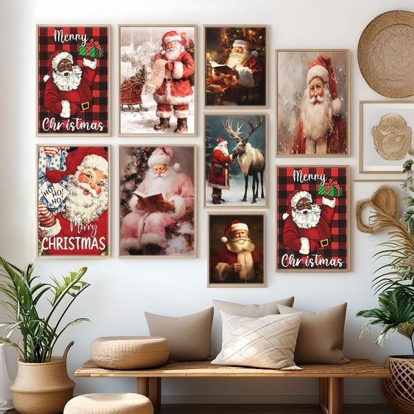 1 piece unframed painting print,vintage santa claus, christmas gifts, neutral christmas art,creative waterproof canvas poster, bedroom
1 piece unframed painting print,vintage santa claus, christmas gifts, neutral christmas art,creative waterproof canvas poster, bedroom