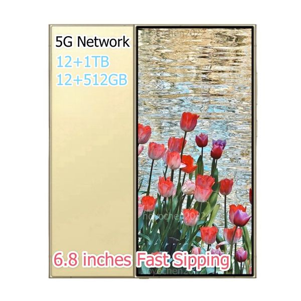 Ultra 24 6.8 Inchs 5G Martphone 23 4G Unlocked 6GB 128GB Cell Phone Touch Octa Core 1TB 512GB Full Creen Fingerprint Android Face Recognition 13MP Camera, Yellow
Ultra 24 6.8 Inchs 5G Martphone 23 4G Unlocked 6GB 128GB Cell Phone Touch Octa Core 1TB 512GB Full Creen Fingerprint Android Face Recognition 13MP Camera, Yellow