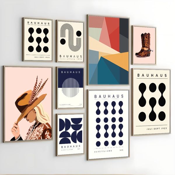 1 piece unframed painting print, Blue Bauhaus abstract geometric art print, minimalist, circular art, creative waterproof canvas poster
1 piece unframed painting print, Blue Bauhaus abstract geometric art print, minimalist, circular art, creative waterproof canvas poster