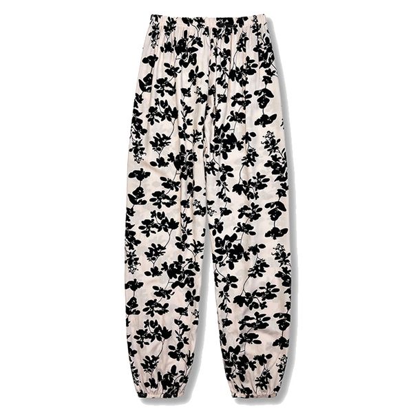 Ladies spring and summer thin casual girth pants tropical style pink flowers can wear home air conditioning pants beach sunscreen pants, Multi
Ladies spring and summer thin casual girth pants tropical style pink flowers can wear home air conditioning pants beach sunscreen pants, Multi
