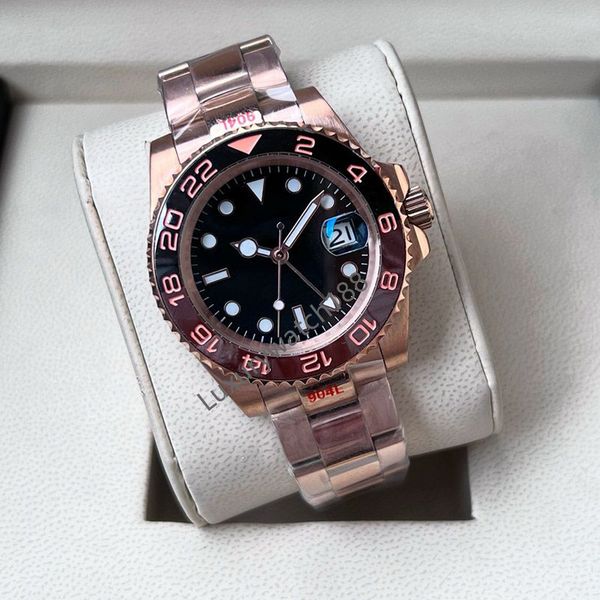 Mens Watch Designer Watch Movement High Quality Automatic Watch Time Zone Adjustable Size 41MM Dual Time Zone Sapphire Glass Waterproof Luminous Dial OROlogio. L2