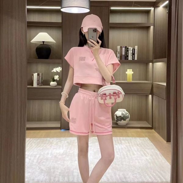 two piece set tracksuit women pink miumi clothes Minimalist casual letter diamond short Tshirt lazy shorts set
two piece set tracksuit women pink miumi clothes Minimalist casual letter diamond short Tshirt lazy shorts set
