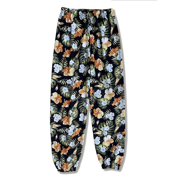 Ladies spring and summer thin casual bunches flower print can be worn home air conditioning pants beach sunscreen pants, Multi
Ladies spring and summer thin casual bunches flower print can be worn home air conditioning pants beach sunscreen pants, Multi