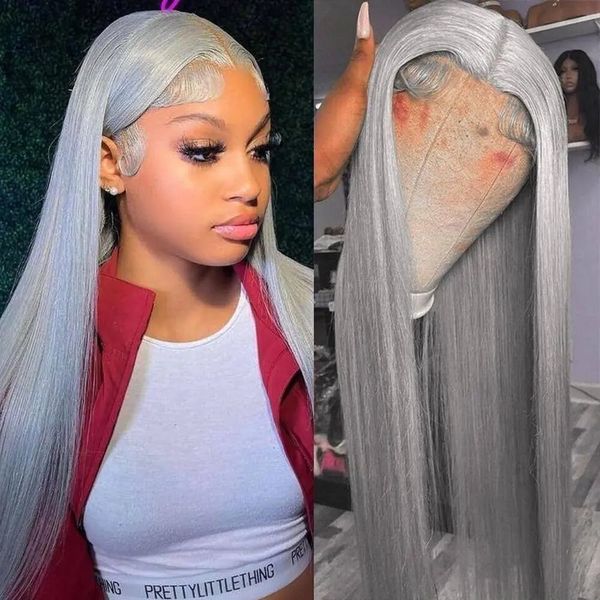 26inch 180% 13X4 Straight Hd Lace Frontal Wig Silver Grey Straight Lace Front Wig Remy Brazilian Bone Straight Human Hair Wigs for Women s, Light brown
26inch 180% 13X4 Straight Hd Lace Frontal Wig Silver Grey Straight Lace Front Wig Remy Brazilian Bone Straight Human Hair Wigs for Women s, Light brown