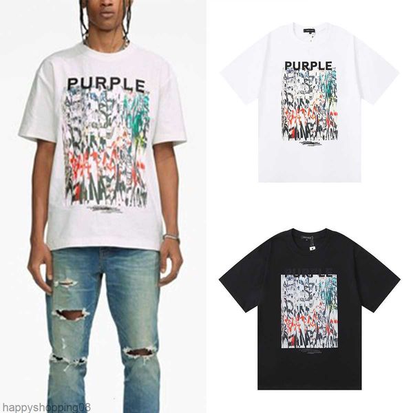 Purple Brand 2023ss T-Shirts Color Printed Cotton Loose Casual Mens And Womens Short Sleeved T-Shirt, Blue
Purple Brand 2023ss T-Shirts Color Printed Cotton Loose Casual Mens And Womens Short Sleeved T-Shirt, Blue
