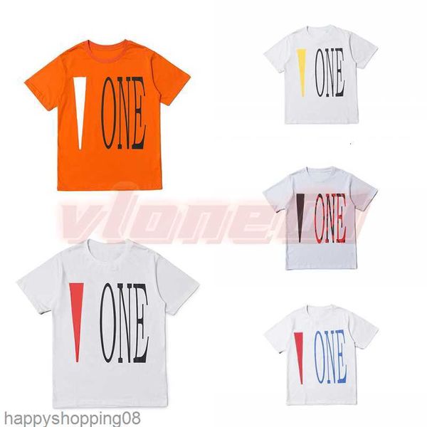 

Mens Designer T Shirt V Friends Letter Print Tees Big V Men Women Short Sleeve Hip Hop Style Black White Orange T-shirts Tees Size -XL, 05_color