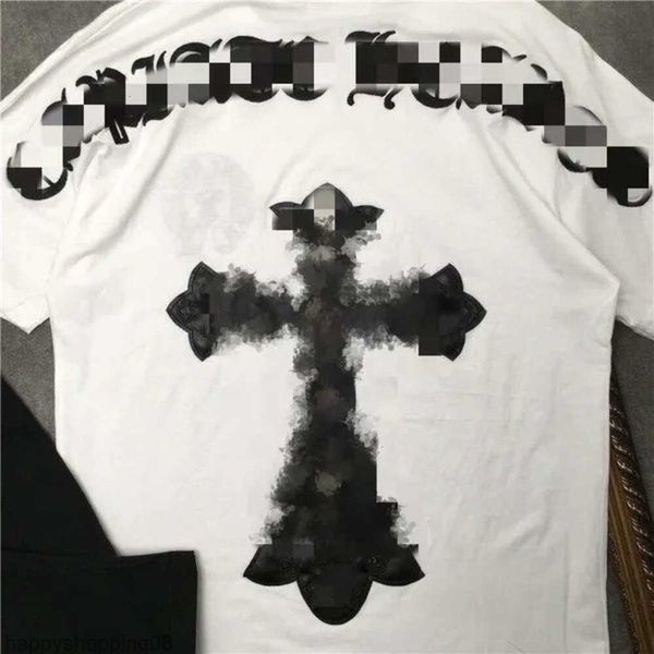 

Summer Crosses T-shirts Mens t Shirt Designer Men Womens with Chrome Thirts Loose Heart Ch Print Short Sleeve Casual Chromees Man Tee Clothing es, 3_color