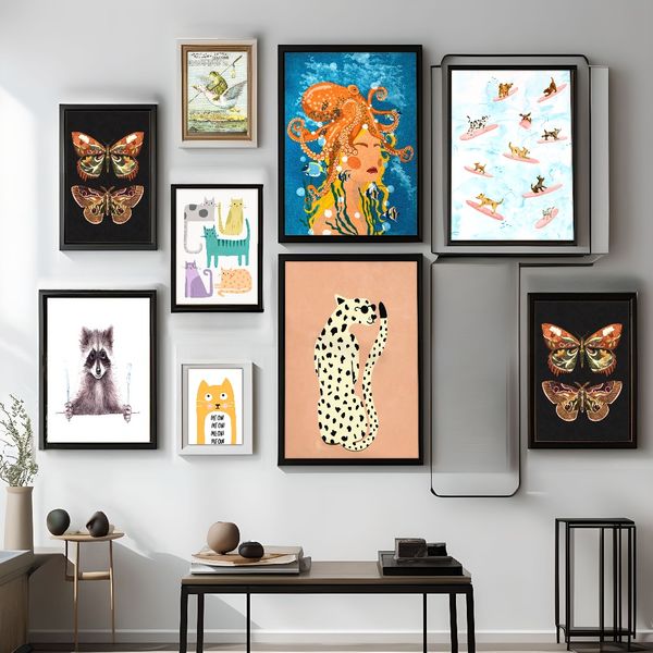 1 piece unframed painting print, Animal surf art, dogs poster, creative waterproof canvas poster, bedroom, office, living room, cafe, bar
1 piece unframed painting print, Animal surf art, dogs poster, creative waterproof canvas poster, bedroom, office, living room, cafe, bar