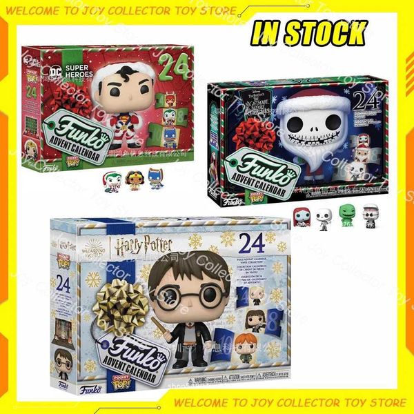 24 Pop Advent Calendar Blind Boxes Christmas Hot Products Heroes Holiday DC Superheroes Advent Calendar Toy Gifts X241127