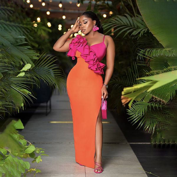 orange patchwork women lady summer bandage dresses sweet ruffle maxi long bodycon dress wholesale free ship HL1215
orange patchwork women lady summer bandage dresses sweet ruffle maxi long bodycon dress wholesale free ship HL1215