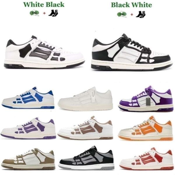 Shoes Designer Fashion Amiriis Shoes Oversized Trainers Skelet Bones Runner Top Low Skel Skeleton Sneakers Women Men Trainers Outdoor Leather Sports, Blue
Shoes Designer Fashion Amiriis Shoes Oversized Trainers Skelet Bones Runner Top Low Skel Skeleton Sneakers Women Men Trainers Outdoor Leather Sports, Blue