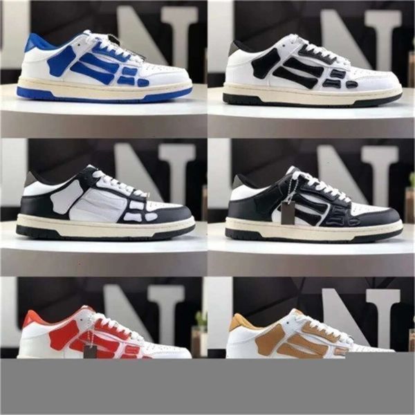 Designer Skel-top Casual Shoes Skelet Bones Runner Top Low Skel Skeleton Women Men Retro Sneakers Black White Genuine Leather Lace Up Shoe, Red
Designer Skel-top Casual Shoes Skelet Bones Runner Top Low Skel Skeleton Women Men Retro Sneakers Black White Genuine Leather Lace Up Shoe, Red