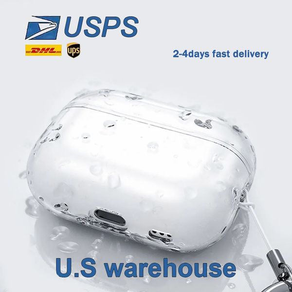 For Apple Airpods pro 2 2nd generation airpod 3 max Headphone Accessories Solid TPU Protective Earphone Cover Shockproof Case