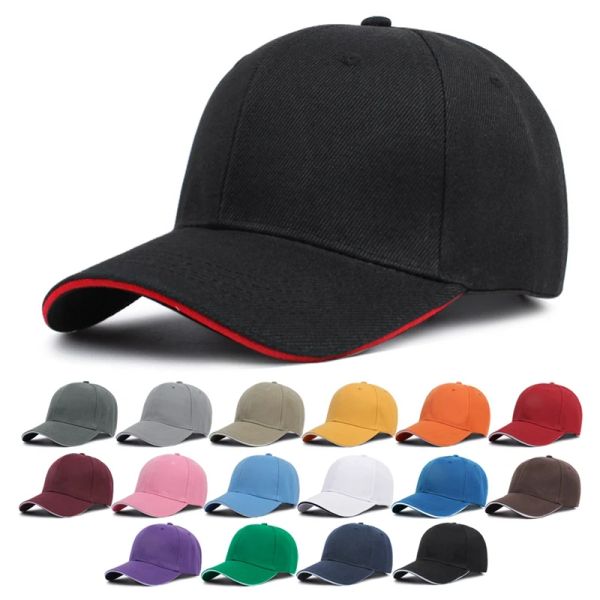 

Brim Stripes Adjustable Shade Outdoor Baseball Cap Solid Color Sun Protection Summer Men Dad Hat Peaked Cap golf cap, 5a