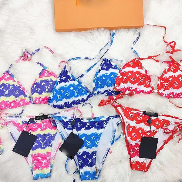 Sexy women Designer color contrast strap bikini set Clear strap swimsuit Women's Swimsuit Beach Women's Bikini brand swimsuit letter print L7, Red
Sexy women Designer color contrast strap bikini set Clear strap swimsuit Women's Swimsuit Beach Women's Bikini brand swimsuit letter print L7, Red