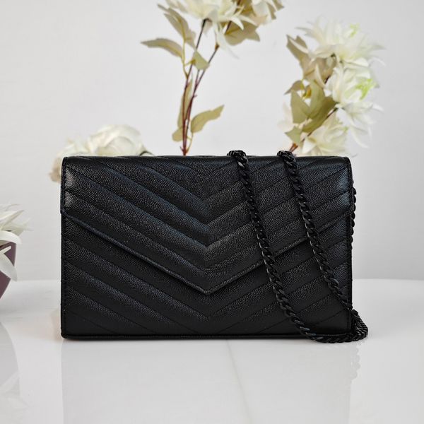

Designers Bags High Quality Caviar clamshell bag Wallets Luxury Women Wallet Mini Purses Crossbody Designer Bag Woman Handbag Shoulder Bags Envelope Handbag 223, A-9