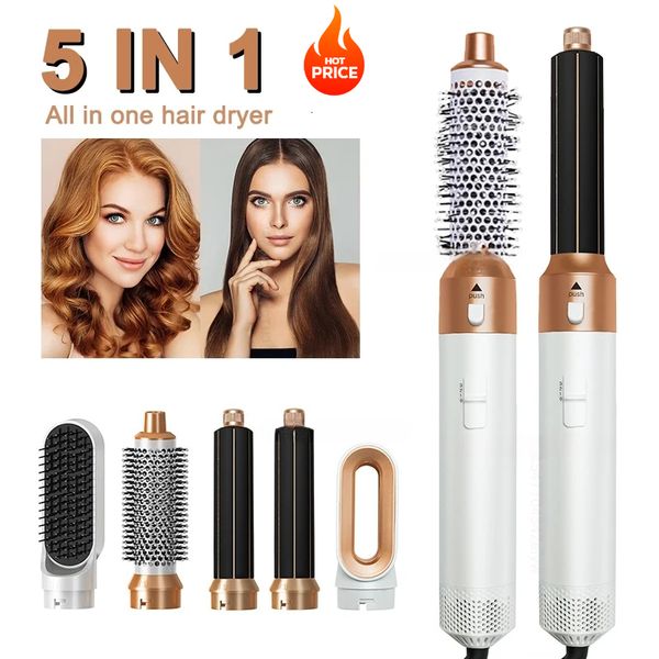 5 In 1 Brush Hot Air Styler Comb Automatic Curler Interchangeable High Speed Hair Dryer Straightening Curg Styg, Black
5 In 1 Brush Hot Air Styler Comb Automatic Curler Interchangeable High Speed Hair Dryer Straightening Curg Styg, Black