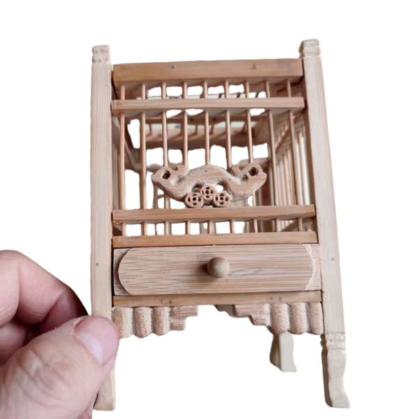 Handmade Wood Carved Cricket Cage - Artisanal Grasshopper Enclosure with Mortise & Tenon Construction
Handmade Wood Carved Cricket Cage - Artisanal Grasshopper Enclosure with Mortise & Tenon Construction