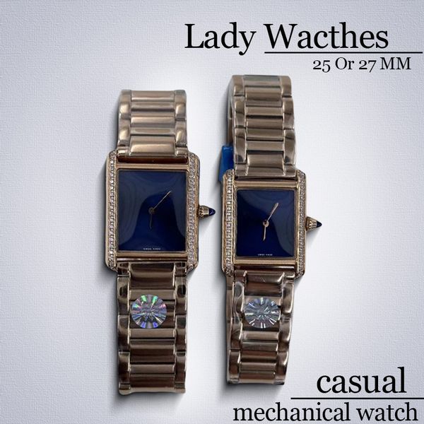 Wristwatches Women watches movement watches designer Watchs tank watch Square bezel 25 or 27 MM Stainless Steel Gold watchstrap casual vintage luxury Lady watches, #4 gold
Wristwatches Women watches movement watches designer Watchs tank watch Square bezel 25 or 27 MM Stainless Steel Gold watchstrap casual vintage luxury Lady watches, #4 gold