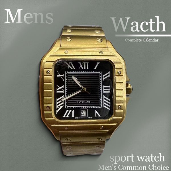 luxury wacth designer watches Watches men 40MM Complete Calendar Stainless Steel Mechanical Automatic watch box Casual automatic sport watch watches high quality, #5 black 
luxury wacth designer watches Watches men 40MM Complete Calendar Stainless Steel Mechanical Automatic watch box Casual automatic sport watch watches high quality, #5 black