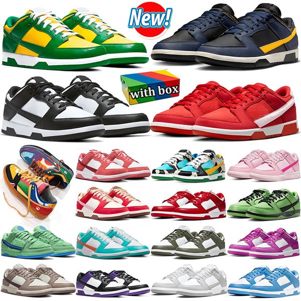 with box running shoes men women flat designer sneakers sb low panda court purple grey green triple pink bacon brown red valentines day lows mens womens trainers GAI
with box running shoes men women flat designer sneakers sb low panda court purple grey green triple pink bacon brown red valentines day lows mens womens trainers GAI
