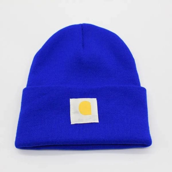 

2023 Men Winter Beanie Brand Warm Beanies European American Double-Layer Folded Knit Women Woolen Hat o13, 19