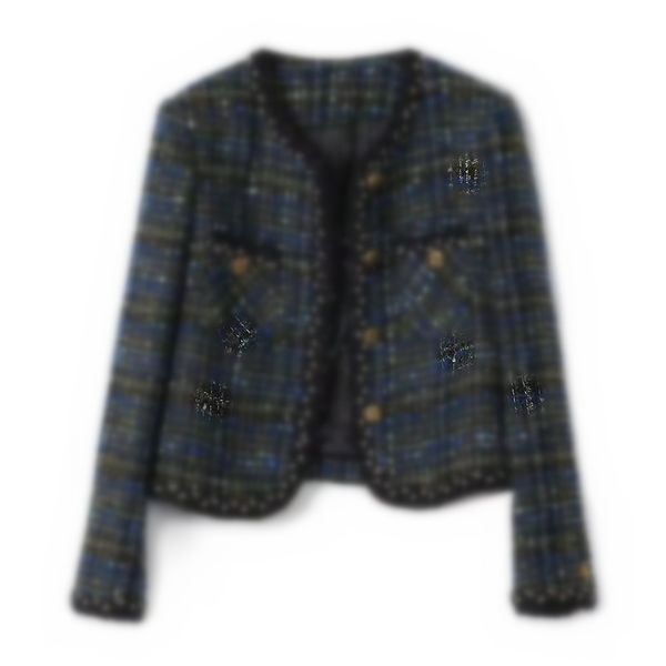 Women's Jackets High-quality Temperament Ladies Style Tweed Women Short Jacket 2024Spring models Elegant coats designer women, Deep blue
Women's Jackets High-quality Temperament Ladies Style Tweed Women Short Jacket 2024Spring models Elegant coats designer women, Deep blue