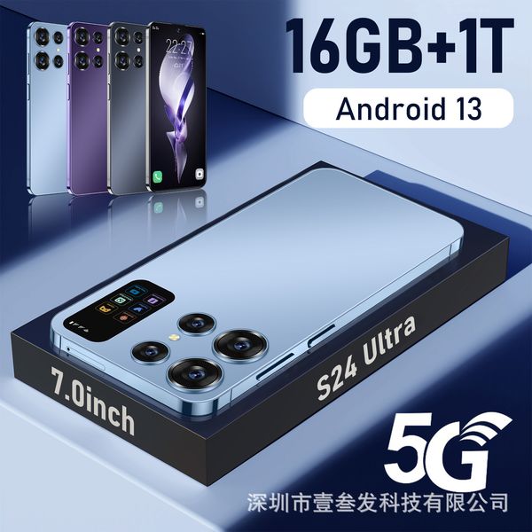 inch 7.0 2024 Full Touch Screen S24Ultra 16+1TB 5G Cell Phones 4G Mobile Phones Original Facial Unlocked Octa Core Smartphone mobile phone Camera earphone ear, Black
inch 7.0 2024 Full Touch Screen S24Ultra 16+1TB 5G Cell Phones 4G Mobile Phones Original Facial Unlocked Octa Core Smartphone mobile phone Camera earphone ear, Black