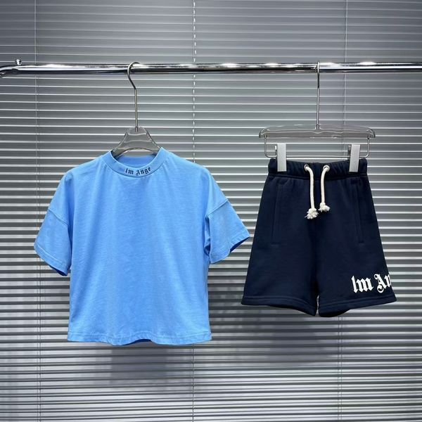 Child Set Suit Kid Sets Kids Designer T Shirt Short Sleeve Baby Clothes Sports with Letter Luxury Top Fasion White Black Size 100, Navy blue
Child Set Suit Kid Sets Kids Designer T Shirt Short Sleeve Baby Clothes Sports with Letter Luxury Top Fasion White Black Size 100, Navy blue