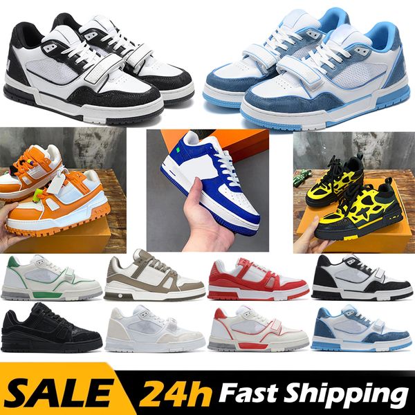 Designer shoes Embossed louisely Trainer white black sky blue abloh green denim pink red luxurys Virgil mens casual sneakers viutonly vittonly trainers, # 23
Designer shoes Embossed louisely Trainer white black sky blue abloh green denim pink red luxurys Virgil mens casual sneakers viutonly vittonly trainers, # 23