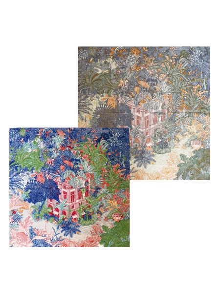 Faubourg Tropical Silk Wool Scarf Double-Sided Bandannas Winter Warm Hair Head Neck Shawl Reversible Hand Folded Edge Cashmere
Faubourg Tropical Silk Wool Scarf Double-Sided Bandannas Winter Warm Hair Head Neck Shawl Reversible Hand Folded Edge Cashmere