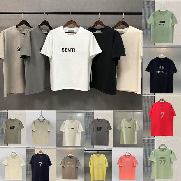 

Summer Men Women Designers T Shirts Loose Oversize Tees Apparel Fashion Tops Mans Casual Chest Letter Shirt Street Shorts Sleeve Clothes Mens Tshirts, 23_color