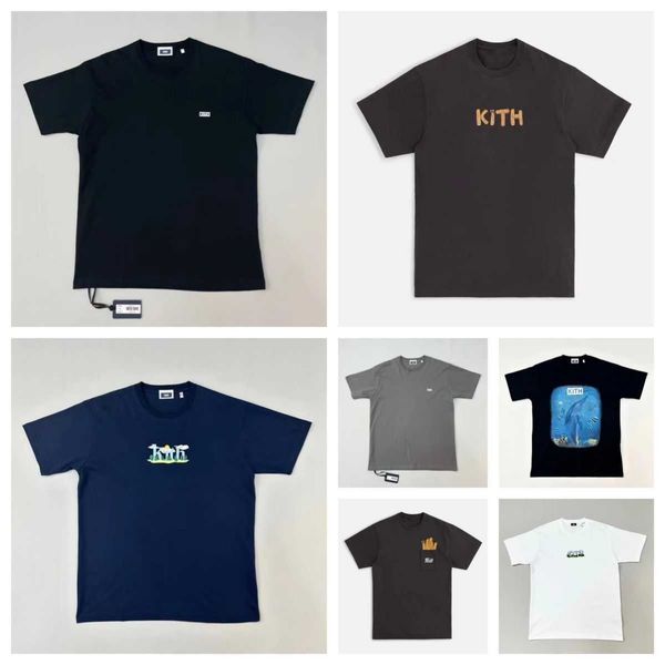 

Five Colors Small Tees Men Women Summer Dye Kith t Shirt High Quality Tops Box Fit Short Sleeve Gz, Clear