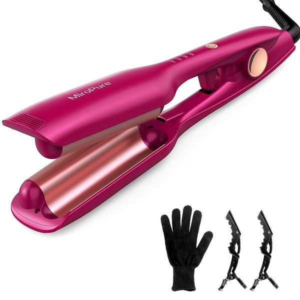 MiroPure Hair Waver Iron Beach Waver Wand Hair Crimper Hair Waver Barrel Curling Iron 1 Inch PTC Heater.
MiroPure Hair Waver Iron Beach Waver Wand Hair Crimper Hair Waver Barrel Curling Iron 1 Inch PTC Heater.